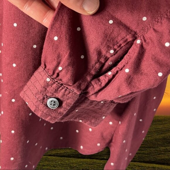 MADEWELL Shirred Popover Top in Microdot Size Extra Small - Picture 8 of 13